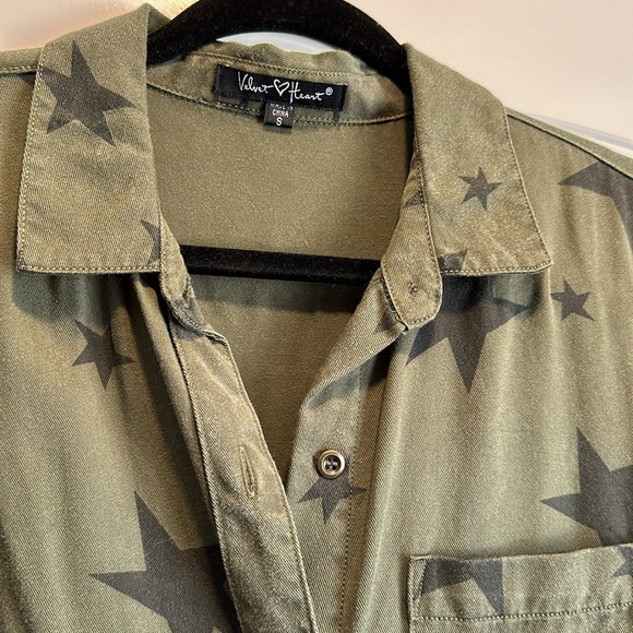 Star printed button up dress - Picture 2 of 2